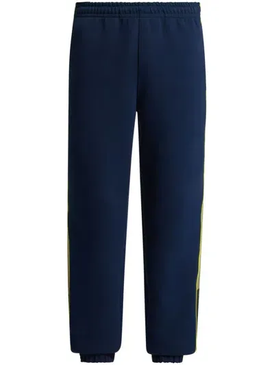 Lacoste Logo-patch Track Pants In Blue