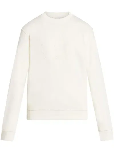 Lacoste Logo-print Sweatshirt In White