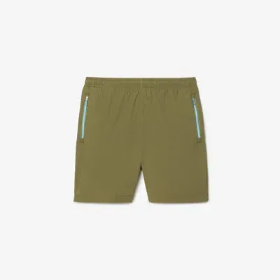 Lacoste Men's Relaxed Fit Zip-up Pocket Shorts - 3xl - 8 In Green