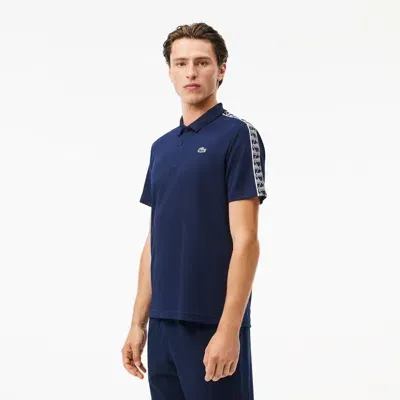 Lacoste Men's Regular Fit Ultra Dry Piqué Tennis Polo - Xl - 6 In Blue