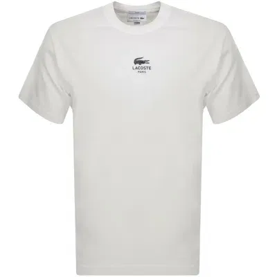 Lacoste Paris Logo T Shirt White