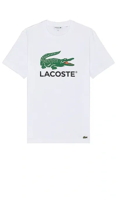 Lacoste Regular Fit Tee In 白色