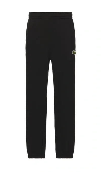 Lacoste Relaxed Fit Sweatpant In Black