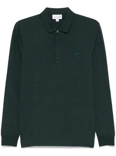 Lacoste Men's Long-sleeve Piqué Polo Shirt In Green