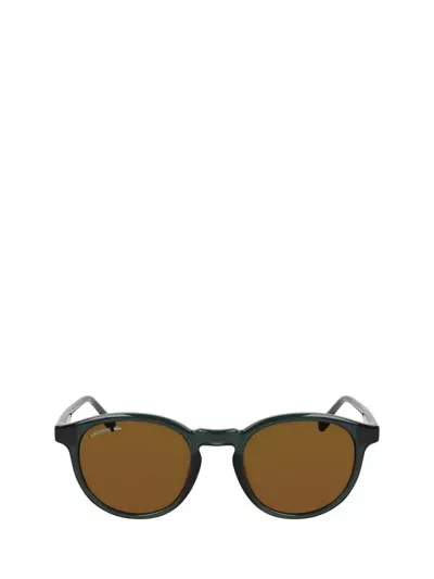 Lacoste Sunglasses In Transparent Green