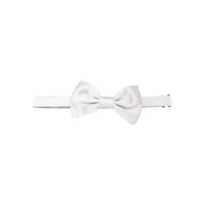 Lady Anne Satin Silk Bow Tie In Grey