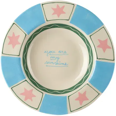 Laetitia Rouget You Are My Sunshine Dinner Plate In Multi