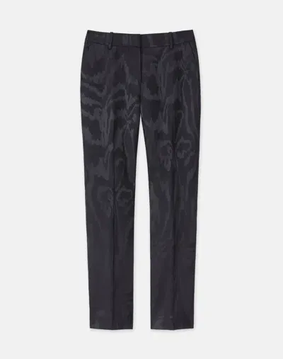 Lafayette 148 Plus-size Wood Grooves Woolsilk Jacquard Clinton Ankle Pant In Black