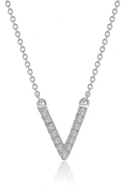 Lafonn Pavé V-pendant Necklace In White