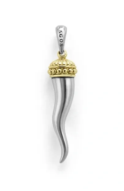 Lagos Men's 18k Yellow Gold & Sterling Silver Anthem Horn Pendant - Exclusive In Silver/gold