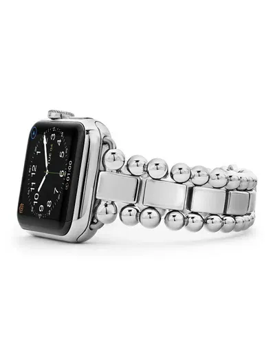 Lagos Smart Caviar Stainless Steel Apple Watch Bracelet, 38-44mm In Silver