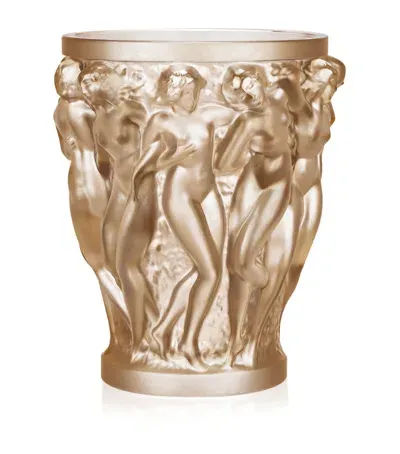 Lalique Bacchantes Vase In Gold