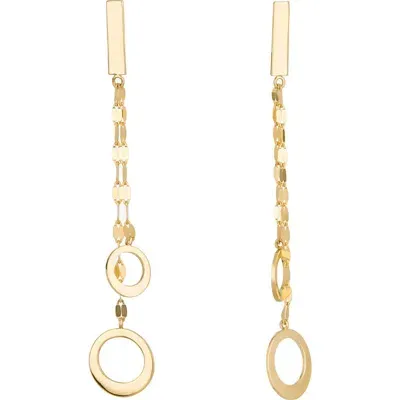 Lana Bond Cusp Double Strand Linear Earrings In Yellow Gold