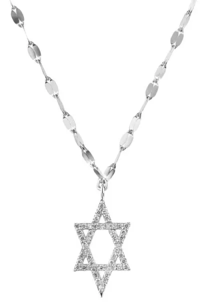 Lana Diamond Star Of David Pendant Necklace In White Gold