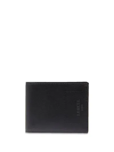 Lancel 8cc Bi-fold Leather Wallet In Black