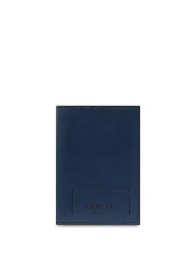 Lancel Logo-embossed Tri-fold Wallet In Blue