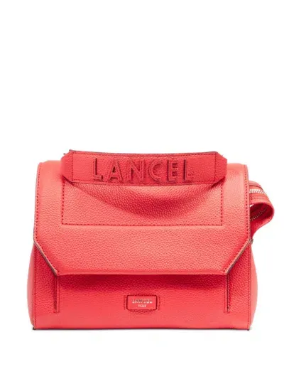 Lancel Medium Leather Cross Bag In Red