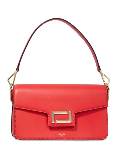 Lancel Medium Leather Shoulder Bag In Red