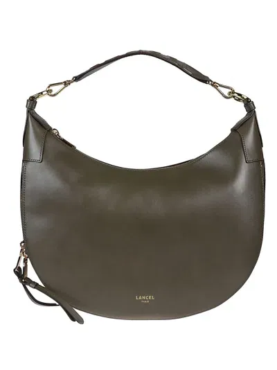 Lancel Origami Medium Hobo Bag In Yy Dark Khaki