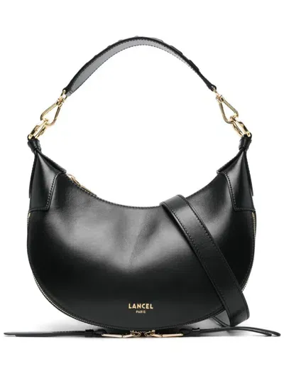 Lancel Origami Small Hobo Bag In Black