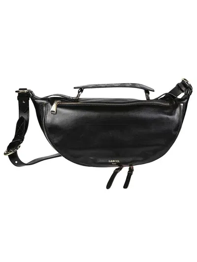 Lancel Medium Origami Crossbody Bag In Black