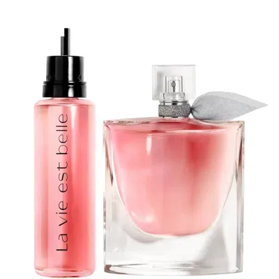 Lancôme La Vie Est Belle Eau De Parfum Refillable Bundle In White