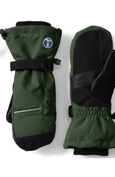 Lands' End Expedition Winter Mittens In Fresh Evergreen