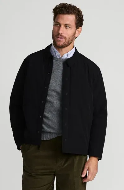 Lands' End Insulated Commuter Shirt Jacket In Black