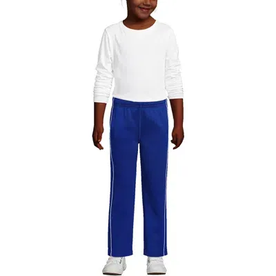 Lands' End School Uniform Kids Active Track Pants In Cobalt