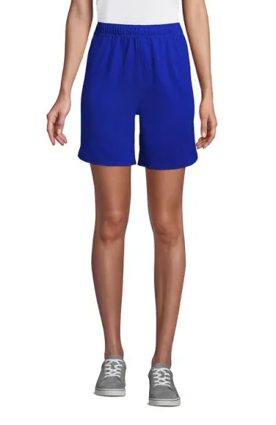 Lands' End School Uniform  Mesh Gym Shorts In Cobalt