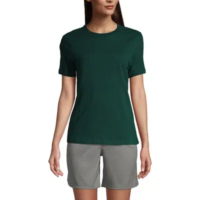 Lands' End School Uniform  Short Sleeve Feminine Fit Essential T-shirt In Green