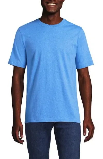 Lands' End Super-t Short Sleeve T-shirt In Bermuda Blue Heather