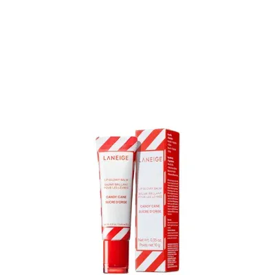 Laneige Lip Glowy Balm 10g - Candy Cane In White