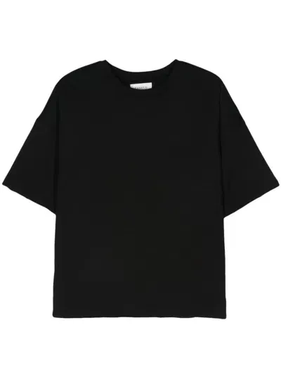 Laneus Logo-patch T-shirt In Black