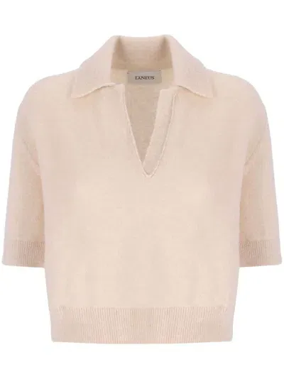 Laneus Klassisches Poloshirt In Nude