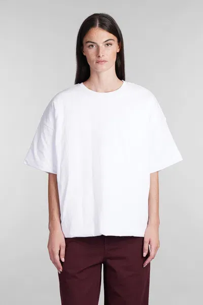 Laneus T-shirt In White Cotton