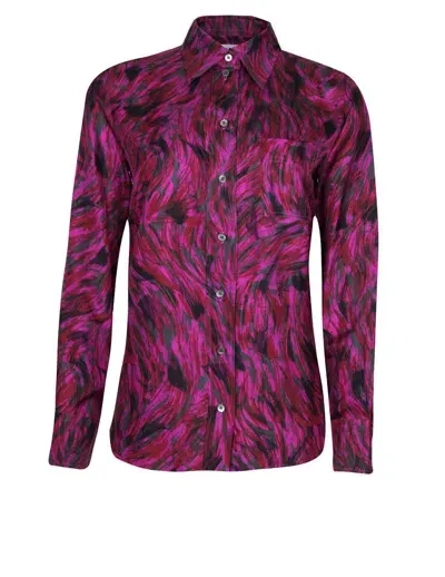 Lanvin Chinese Silk Shirt In Pink