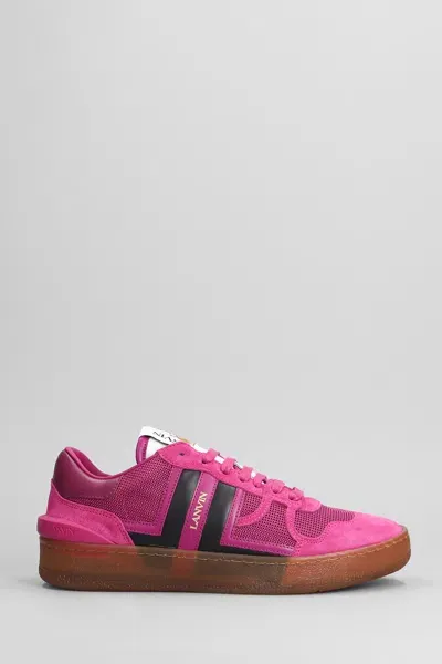 Lanvin Clay Sneakers In Fuxia Leather