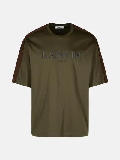 Lanvin 'curb' Brown Cotton T-shirt