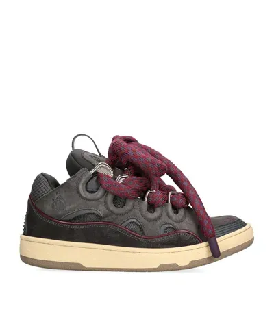 Lanvin Curb Sneakers In Grey