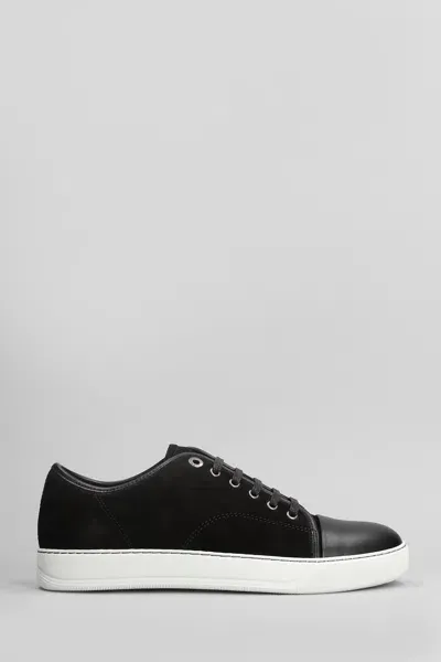 Lanvin Dbb1 Sneakers In Black Suede