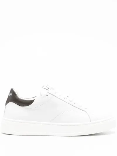 Lanvin Ddb0 Sneaker With Contrasted Embroideries Shoes In White