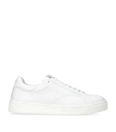 Lanvin Leather Dbb0 Sneakers In White