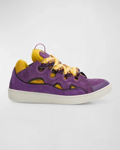 Lanvin Curb Low-top Sneakers In Purple