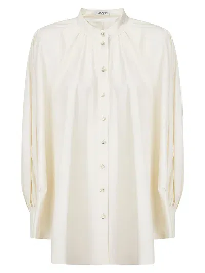 Lanvin Puff Sleeve Shirt In Neutrals