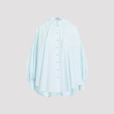 Lanvin Puff Sleeve Shirt In Blue