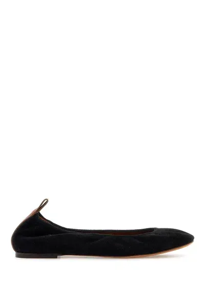 Lanvin Suede Ballet Flats For In Black