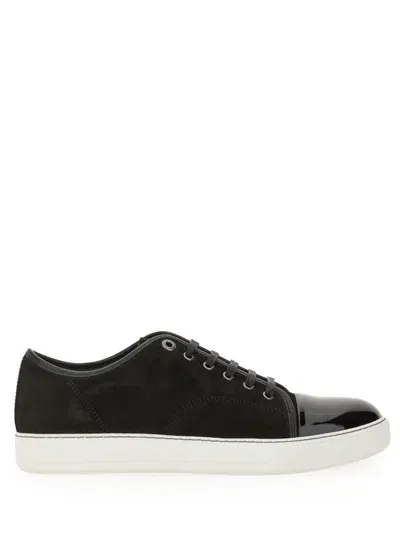 Lanvin Dbb1 Leather Sneakers In Black