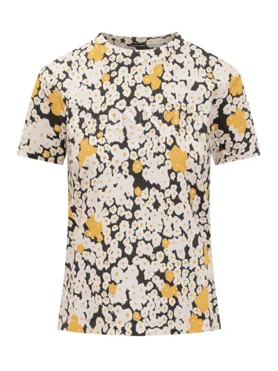 Lanvin Flower Logo T-shirt In Multicolor