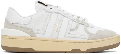 Lanvin White Clay Sneakers In 00 White